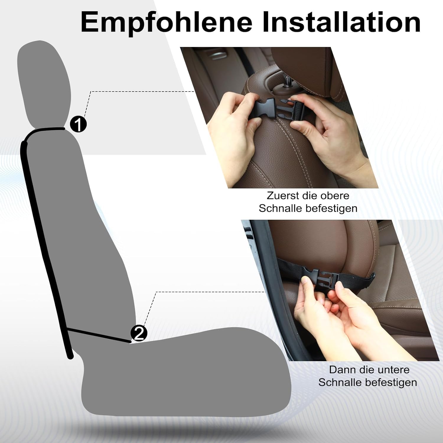 2 Pezzi Organizer Sedile Auto per Peugeot 807 Protezione Sedile Portaoggetti Auto Supporto Tablet Touch Screen Impermeabile Bambini Viaggio