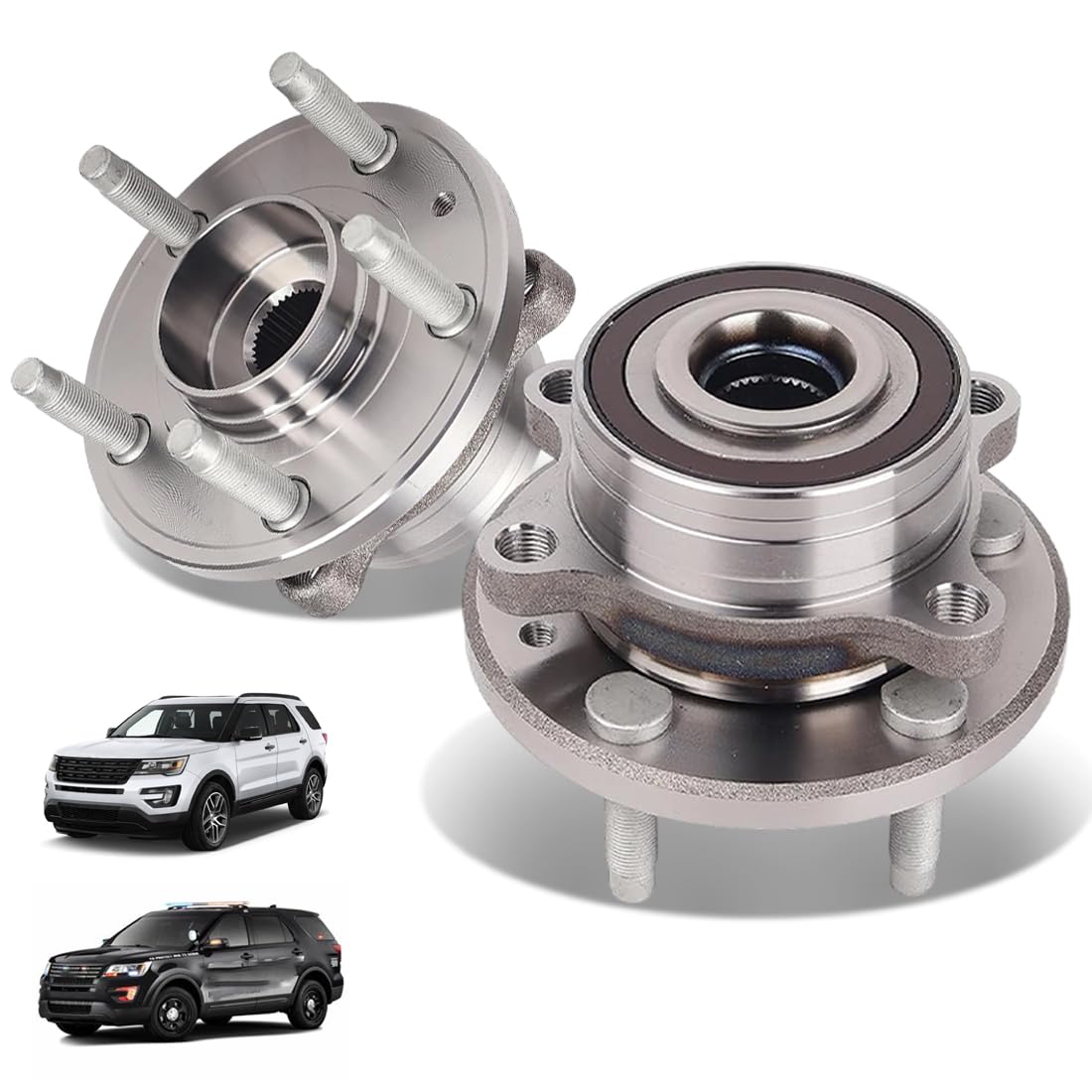 Snapklik.com : Front Rear Wheel Hub And Bearing Assembly FIT 2011-2019 ...