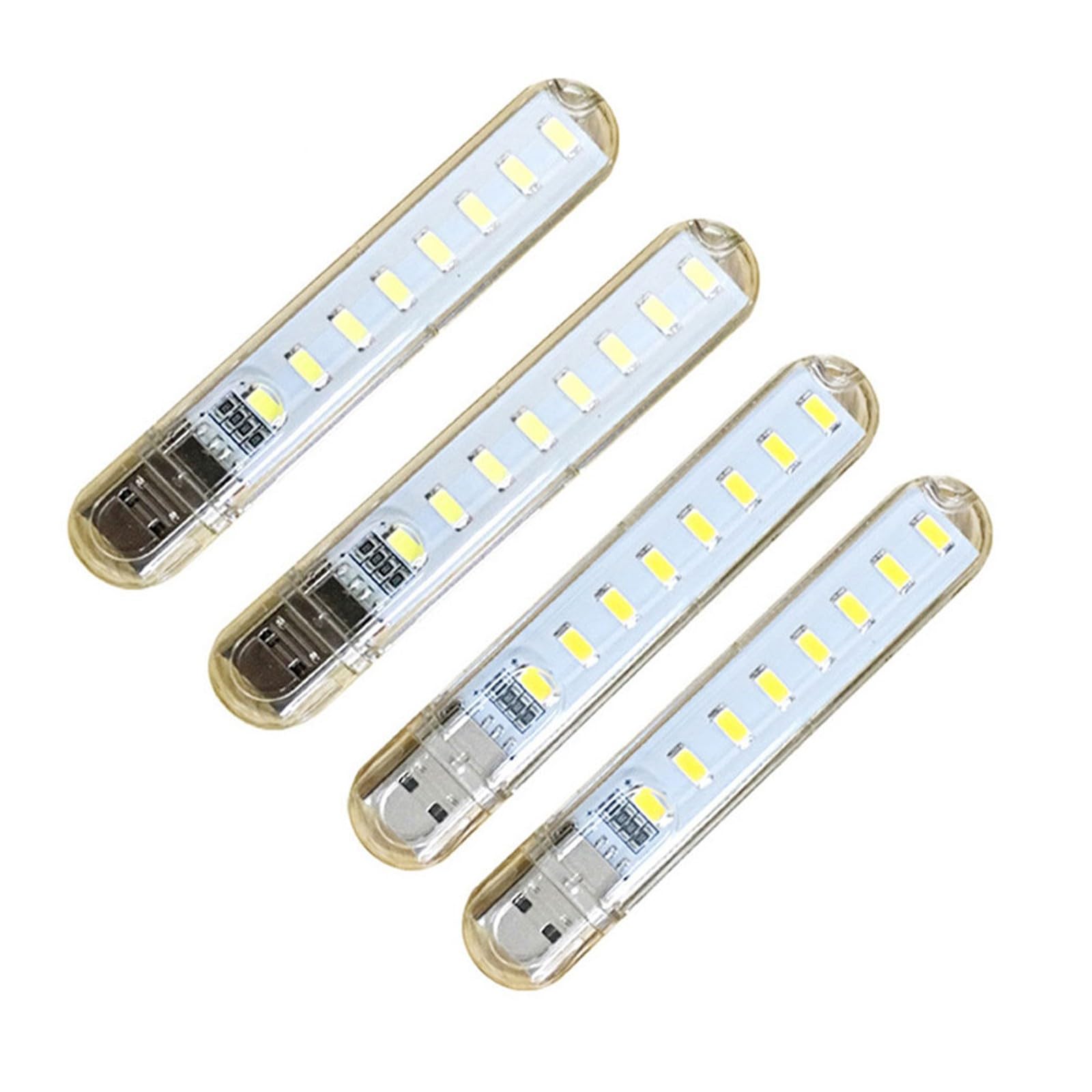HZBB 4Pcs Portable USB LED Book Light 5V Bright Reading Book Lamp LED Light for Laptop Notebook Bedroom Reading USB Night