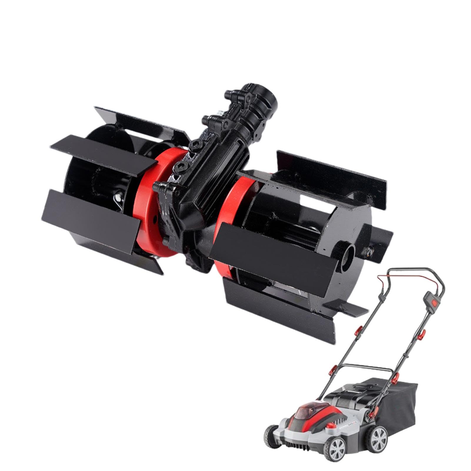 Amazon | 土壌ほぐしホイール - 除草ホイール、多機能芝刈り機ヘッド