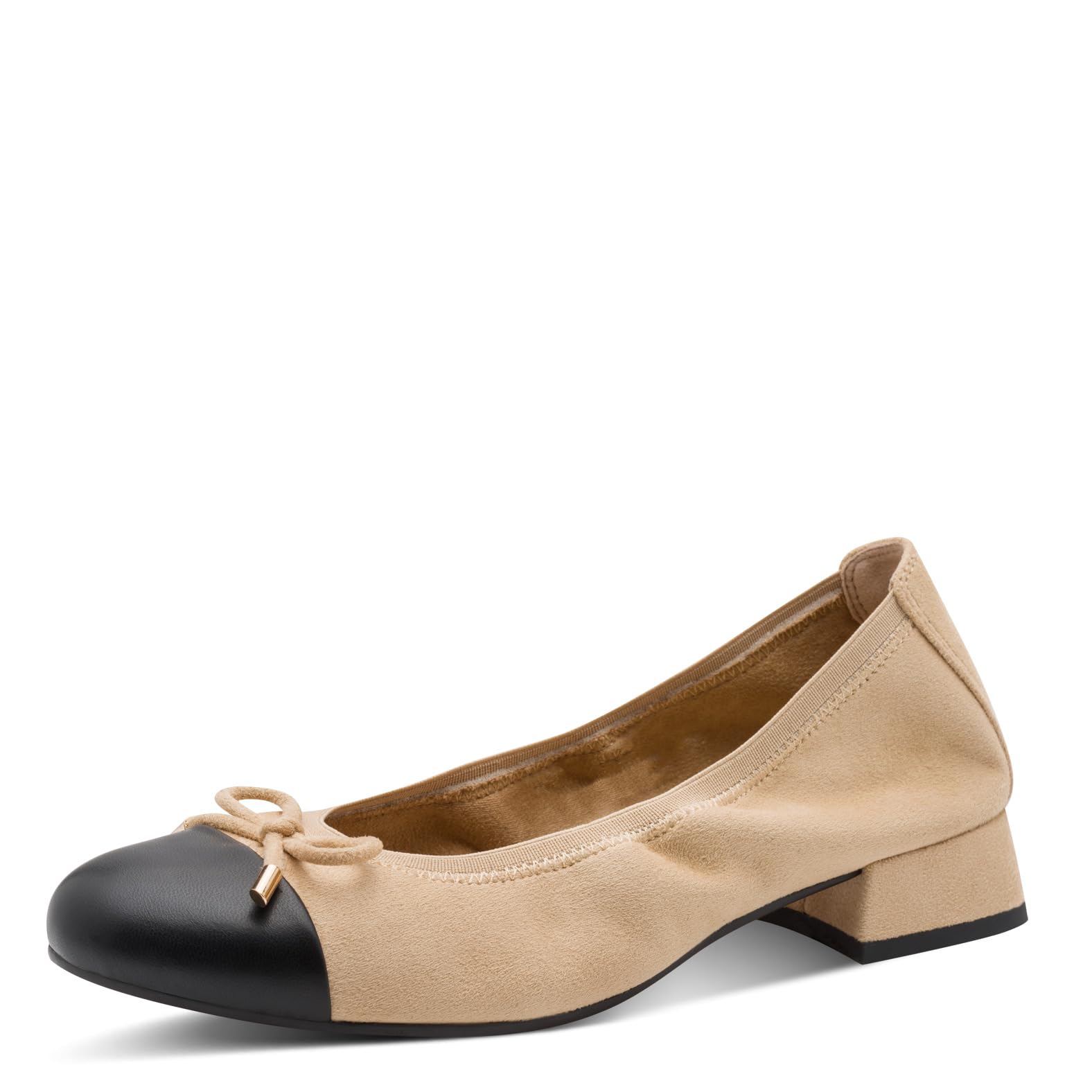 MARCO TOZZI Women Pumps Soft Feel Me Footbed Soft Lining Vegan Modern, Beige (Biscuit Comb), 8.5 UK