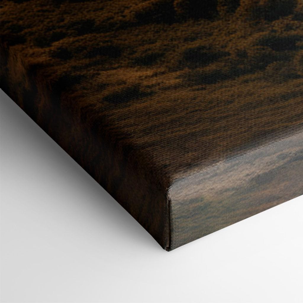 Canvas for Living room. Tranquil River Escape: Serenity Between the Summits, 27 x 18 inch Canvas Wall Art - Ready to Hang