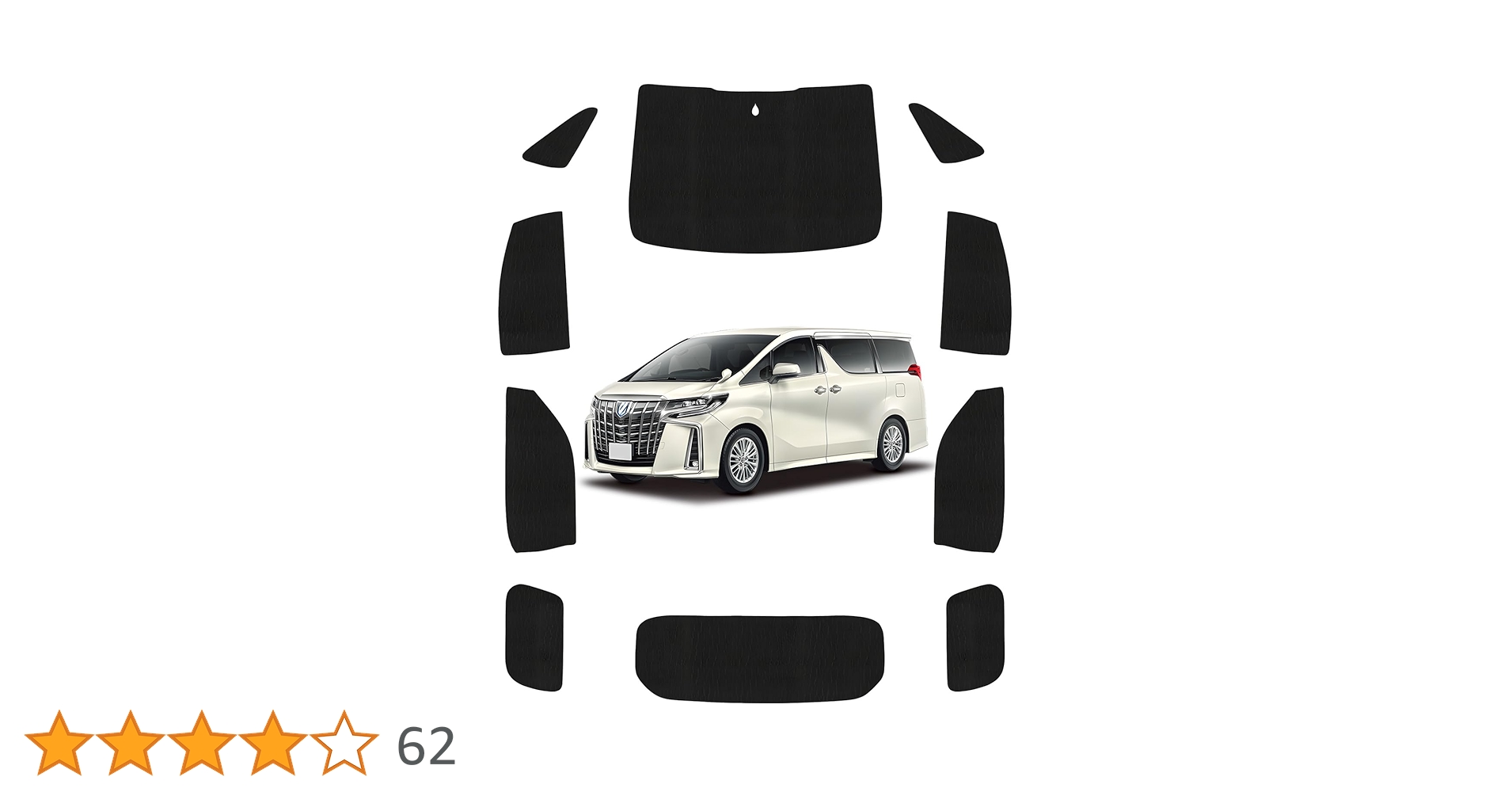 トヨタ純正 アルファード 30系 サンシェード エアコン清潔ジェット付き