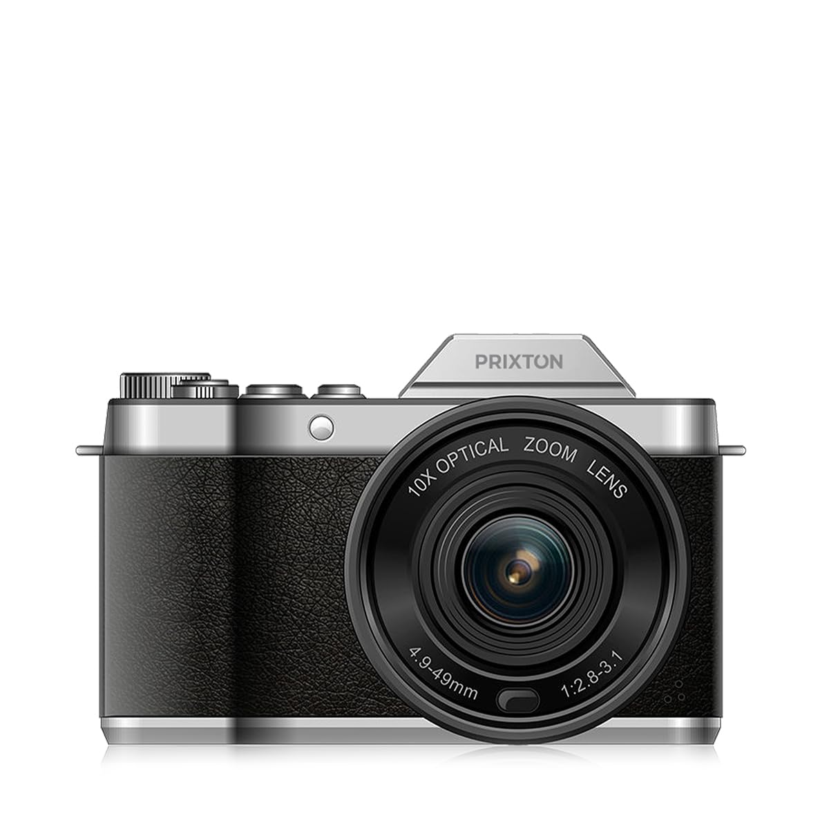 PRIXTON Cámara Digital Nomad DC950, WiFi, App Móvil, Pantalla IPS Resolución 4K 64MP, Estabilización EIS Anti-Shake, Zoom Óptico Real 10X, Autonomía 85 Minutos, Tarjeta SD hasta 256GB