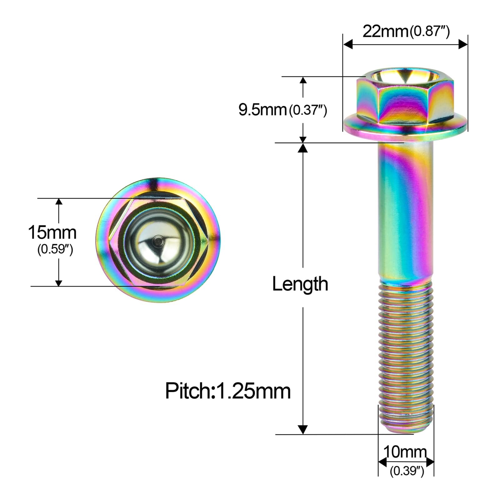 BM1025 Vite testa cava esagonale M10 in INOX, lunghezza 25mm, testa