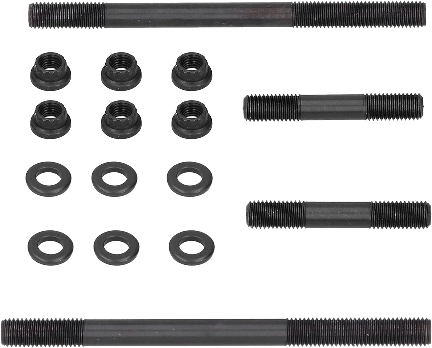 660 Cylinder Bolt,Cylinder Head Stud,Heavy Duty Cylinder Head Studs Steel Nuts Kit Replacement for Rhino 660(2004 2007) 660(2001 2005)