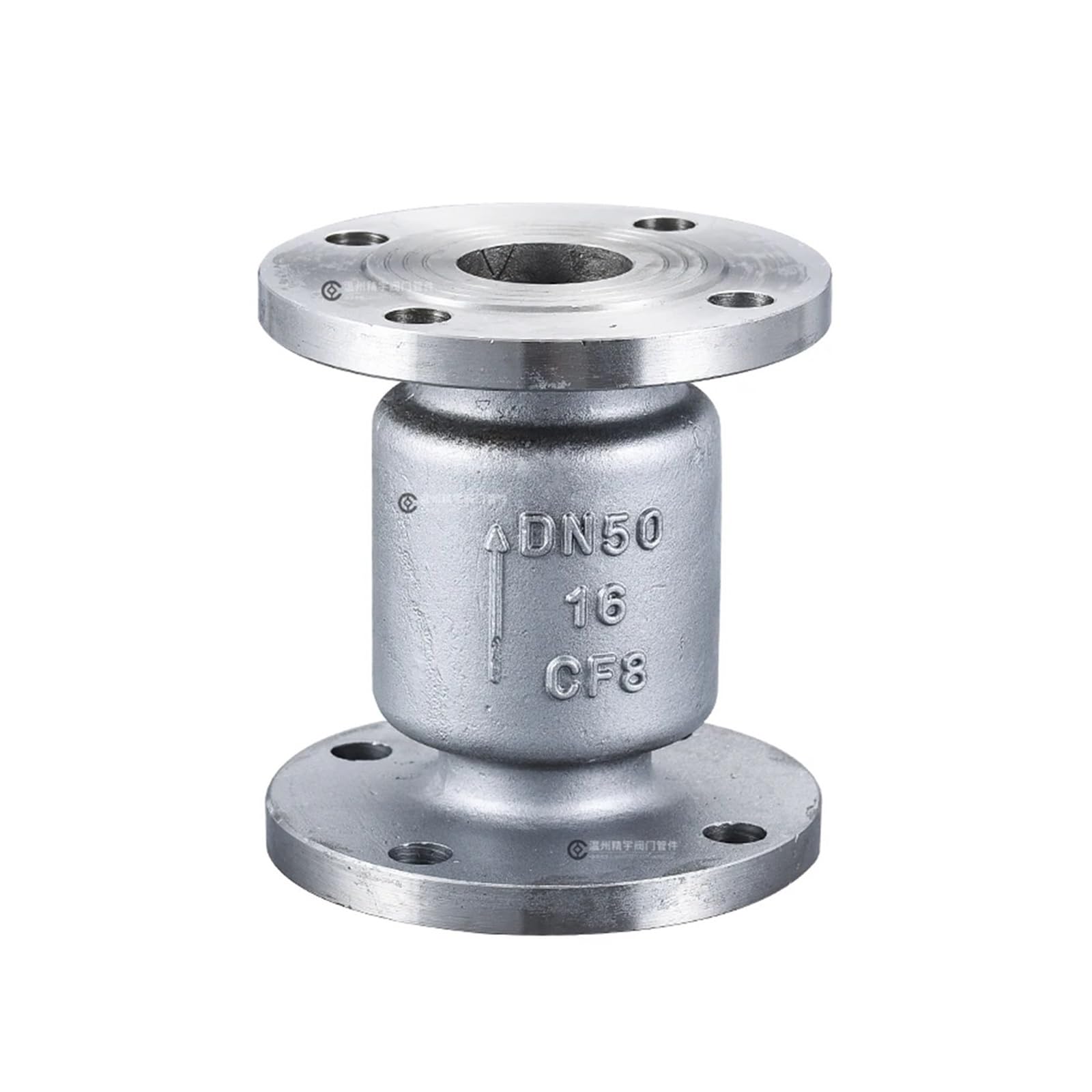 304 Stainless Steel Vertical Check Valve Flange One-Way Non-Return Valve Lift Type Reverse Check Valve DN25-DN50 H42W-16P(DN50)