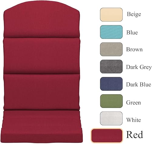 Miniatura 9 de BPS Olifen - Juego de 2 cojines para sillas de patio, cojines de respaldo alto para patio con lazos, 52 x 20 x 2.75 pulgadas, funda de tela Olifen