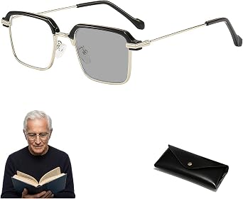 Smart Zoom Reading Glasses Auto Focus Glasses Self Adjusting Far and Near Progressive Automatic Zoom for Men Women
