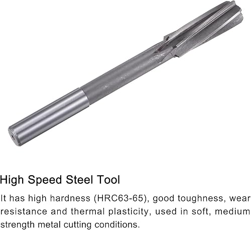 Vista 13 de uxcell Escariadores, 0.669 in H7 4241 de alta velocidad de acero espiral flautas torno máquina escariador fresado cortador