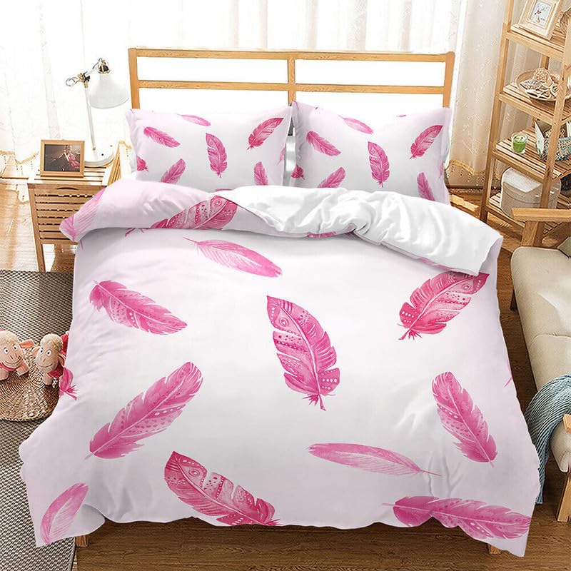 Housse de couette 90x190 plumes blanches en microfibre pour lit enfant