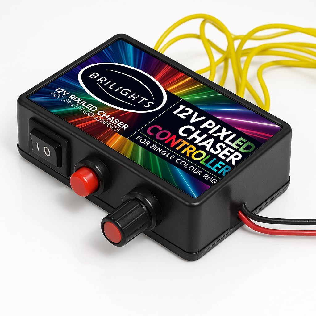 Brilights LED Running Chaser Controller, 10 Channel, Single Colour Pixel, 12V-image-13