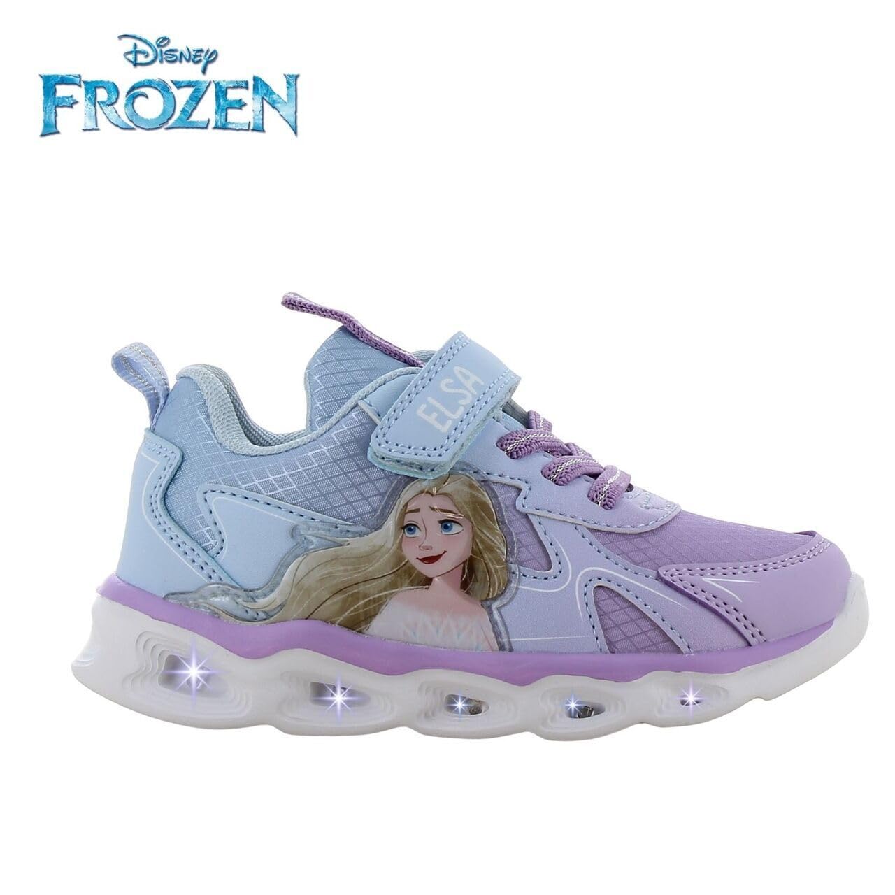 Leomil Frozen Zapatillas con Luces Niña | Zapatos con luces para niñas, Ligeros y cómodos, Ideal para la escuela y el tiempo libre, Disney Frozen, Regalo para Niños