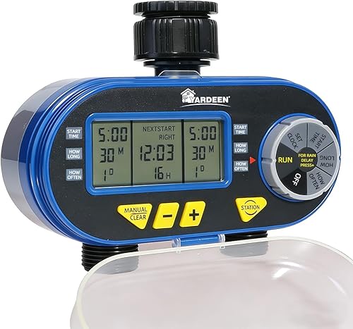 Miniatura 8 de Manguera Agua Grifo Temporizador Jardín Sistema de Riego Controlador de Riego Ordenador Impermeable Rojo