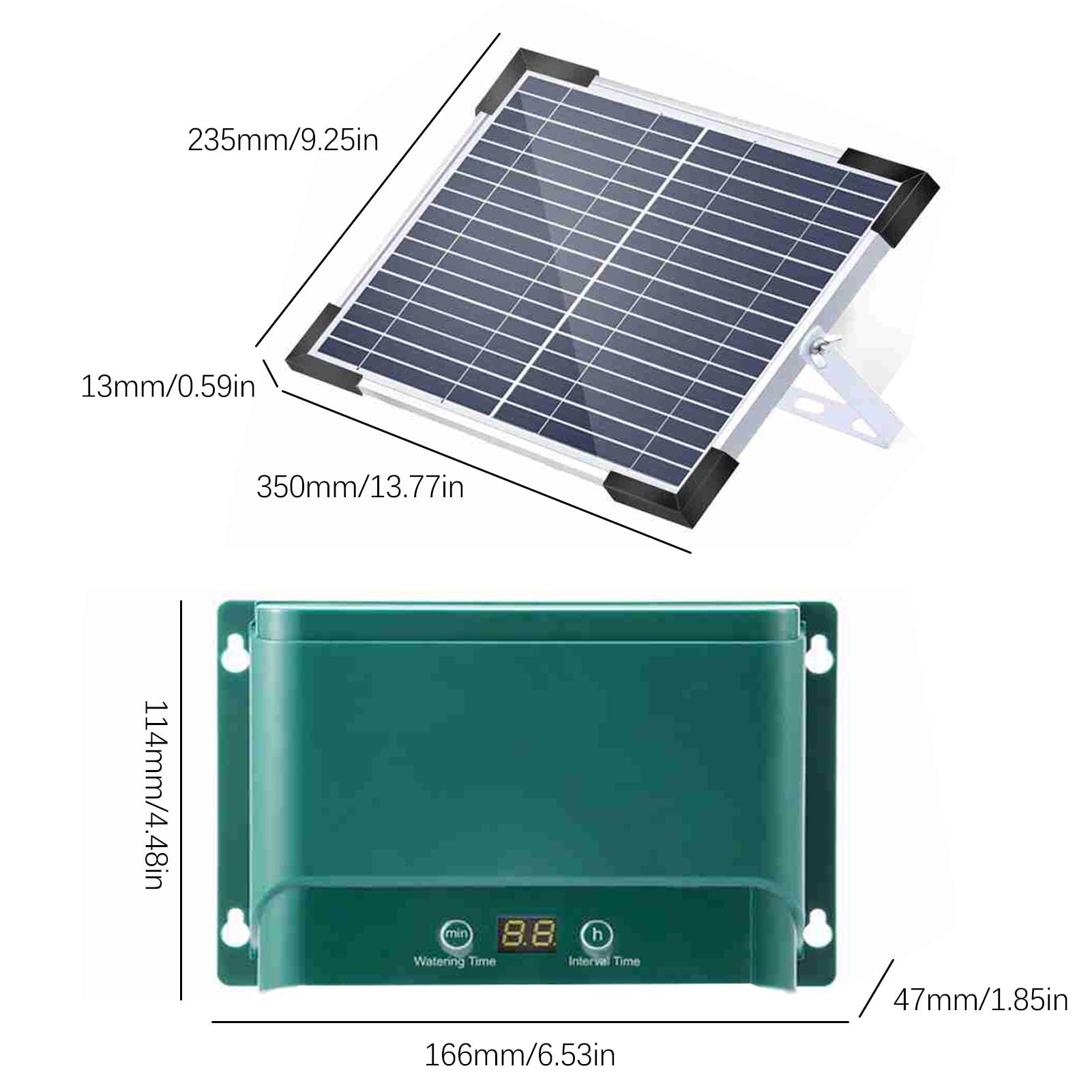 Kit di Irrigazione a Goccia Ad Energia Solare con 30 modalità di Irrigazione e 7 modalità Timer - Dispositivo Automatico Economico per Fiori e Giardini in Vaso