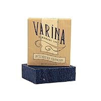 Vista 7 de Jabón en barra de carbón activado orgánico, limpieza suave para pieles sensibles, sin perfume, paquete de 3, experimenta una piel sana y brillante