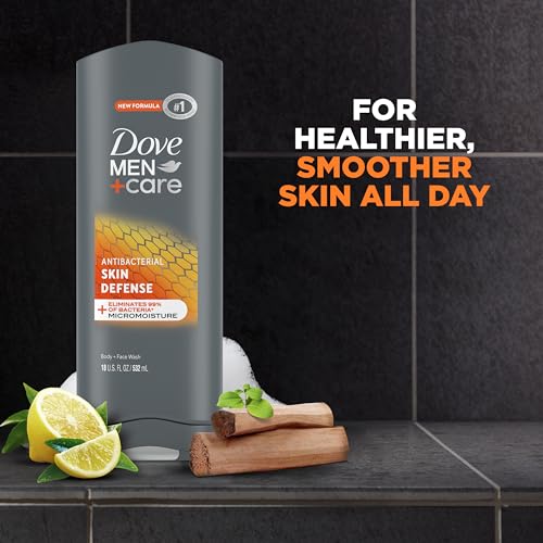 Dove Men + Care 10011111030043 Dove Men+Care Body Wash Skin Defense 4 Count For Smooth And Hydrated Skin Care Effectively Washes Away Bacteria While Nourishing Your Skin 18 Oz thumb #2