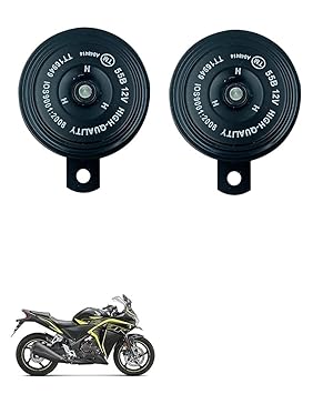 Znee Smart Motorcycle Horn Loud Sound Waterproof 12V 110DB (Set of 2) for Honda CBR 250R