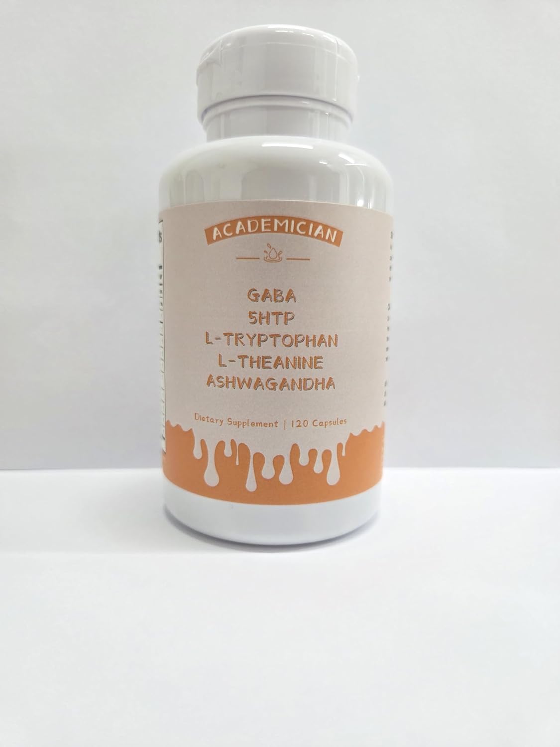 Ashwagandha Capsules with 5HTP 200mg Capsules L-tryptophan 1000mg L-theanine Supplement - 120 Count