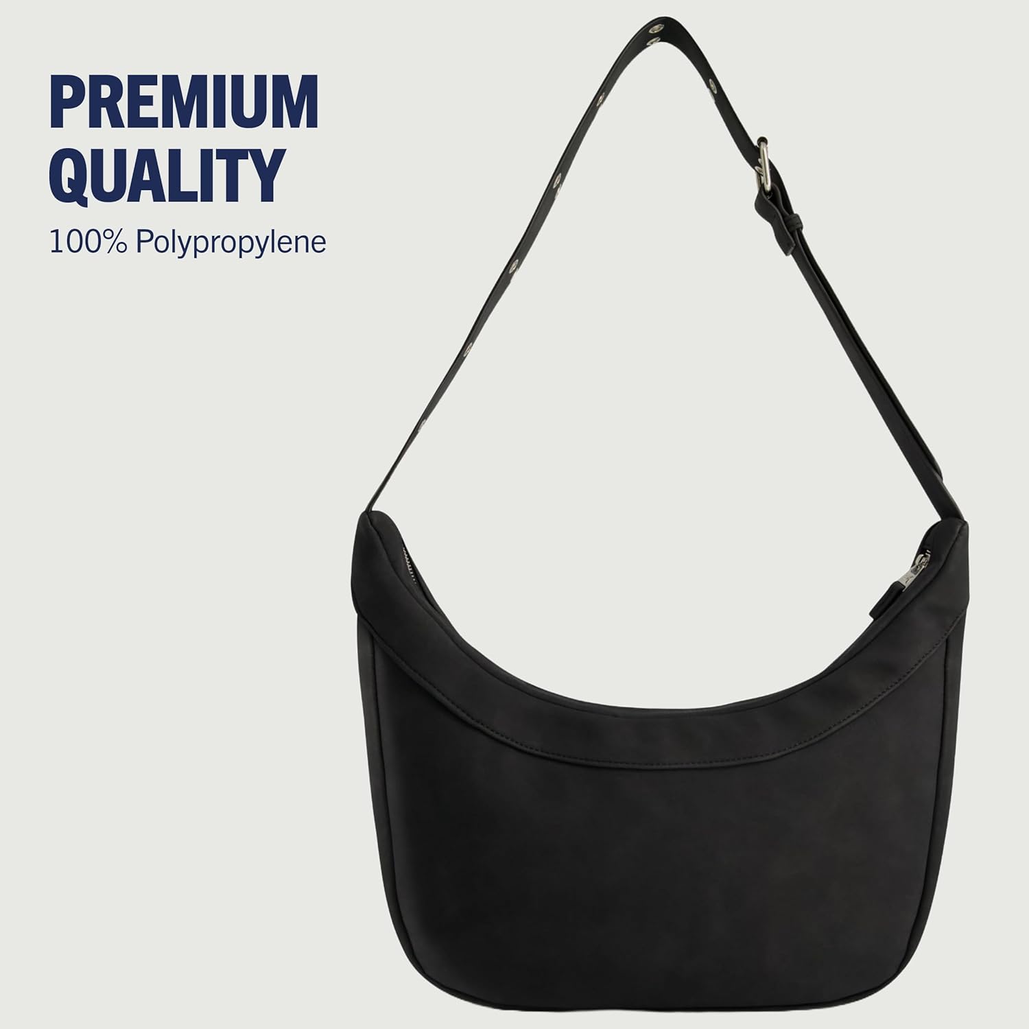 True Religion Women's Shoulder Bag Purse, Faux Suede Hobo Handbag with Adjustable Strap