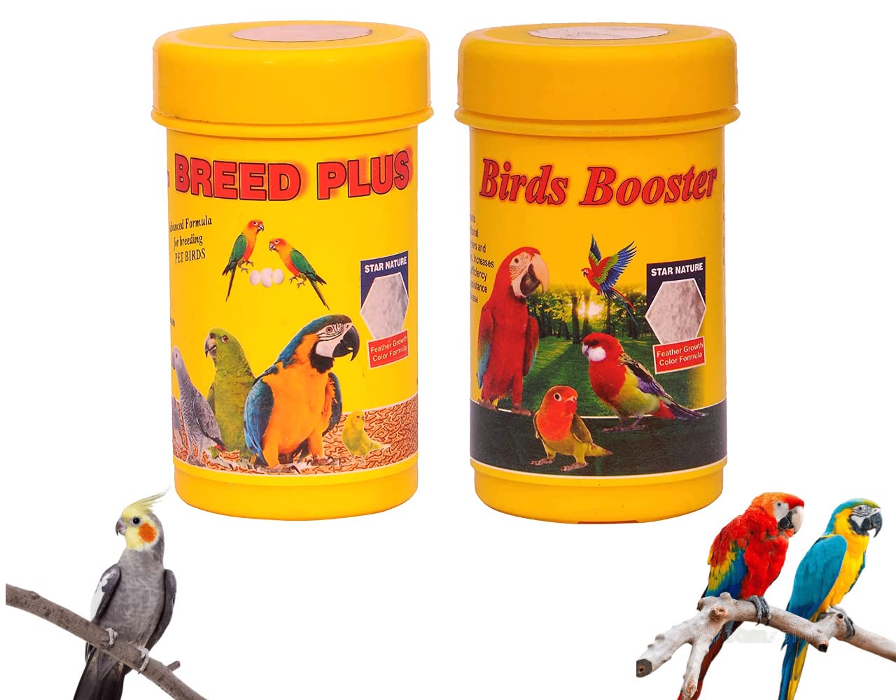VAYINATO® Bird Booster, 50g & Breed Plus, 50G Combo Health Supplements with Growth, Colour & Advanced Breeding Formula for Pet Birds by Petzlifeworld (B0BBB297Z8) Amazon Price History, Amazon Price Tracker