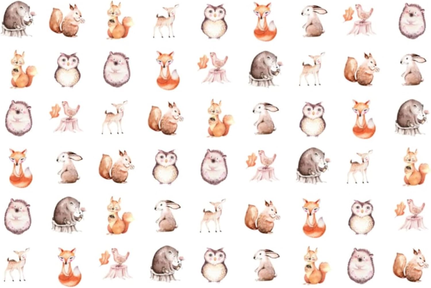 NISENTIA Tier Sticker 100-tlg - Wasserdichte Aufkleber 4-6cm Für DIY