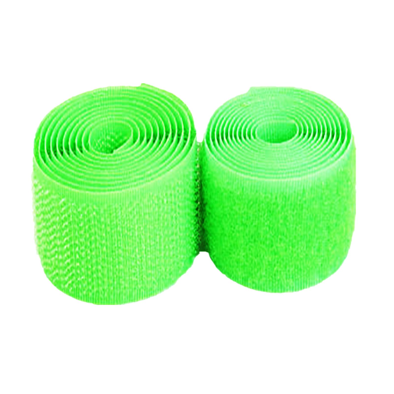 Hook and Loop Tape Sew On 50MM - Non-Adhesive Fastener Nylon Fabric Interlocking Tape for DIY Craft Sewing Fixing Cushions Clothes (Fluorescent Green, 8 Yard)