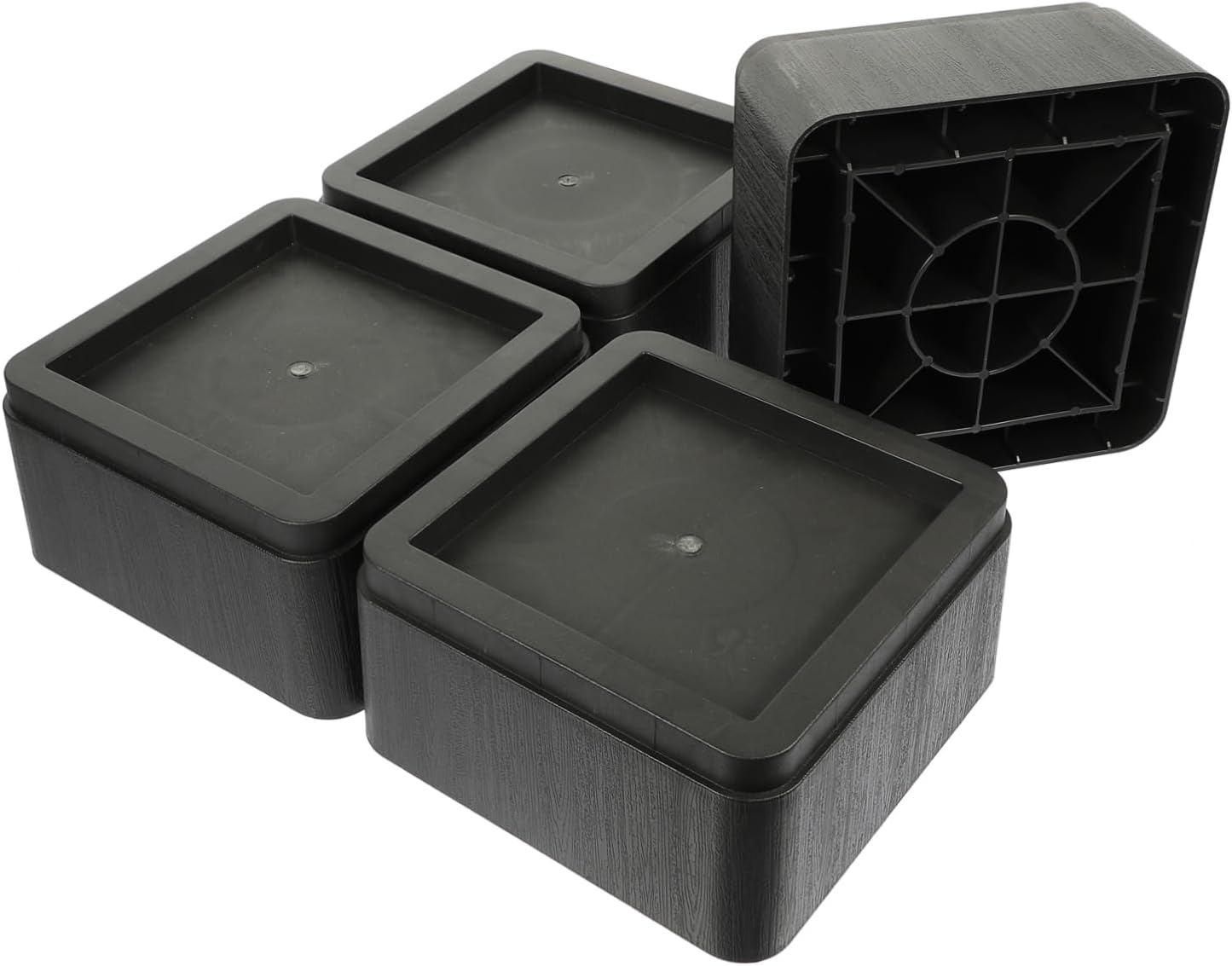 4pcs Full Bed Frame Furniture Pads Over The Bed Table Risers Slip Rubber Desk Table Lifts Pad Versatile Furniture Accessory