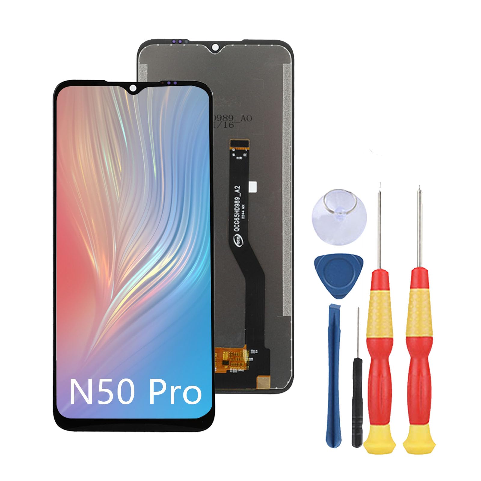 Écran LCD compatible avec DOOGEE N50 Pro LCD Display Touch Screen Assembly Pièces de rechange avec outils