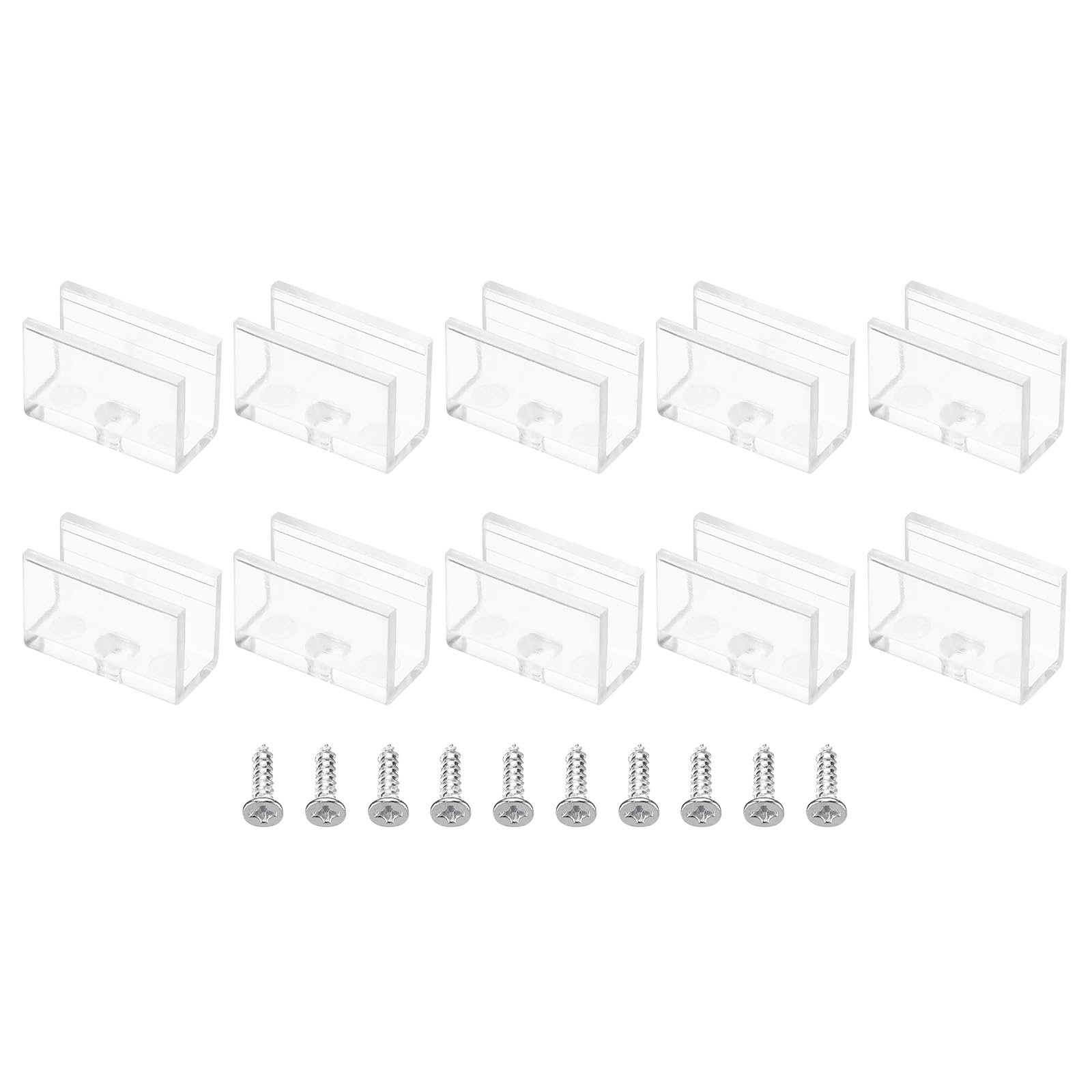 PATIKIL LED Strip Light Clips, 40 Pack Mounting Bracket Fixing Clips Plastic Clamp Holder with Screws for 11.5mm-12.4mm Neon RGB Light Cable Ribbon 25mm Clear — Amazon image 15