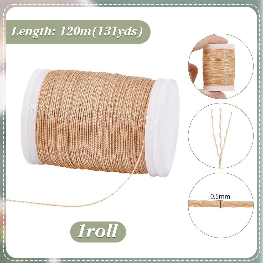 PH PandaHall 0.5mm Waxed Cord - Image 4