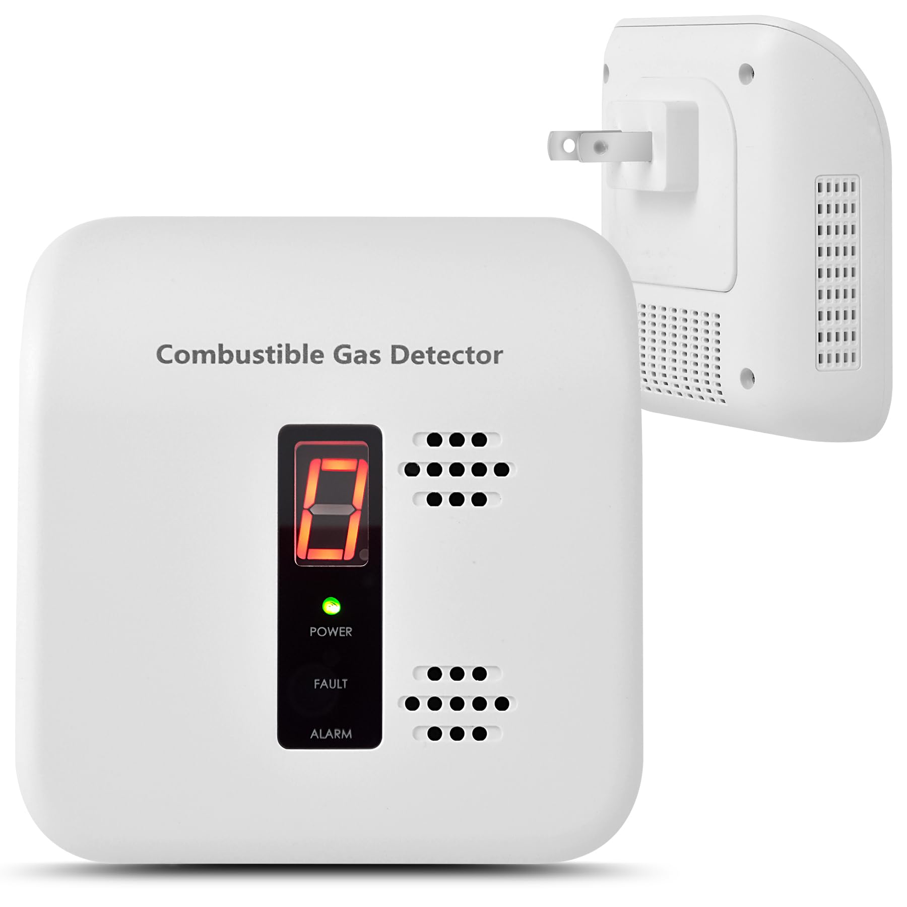 Propane & Natural Gas Alarm - Plug-in Detector with Audible & Visual Alert for Home & RV White-image-25