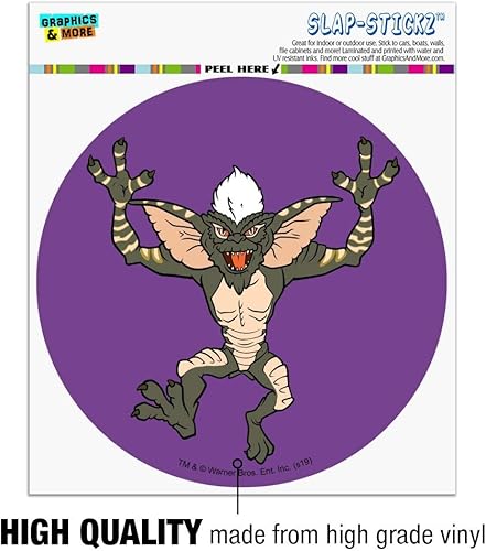 Miniatura 3 de Gremlins Stripe Automotive Car Window Locker Circle Bumper Sticker