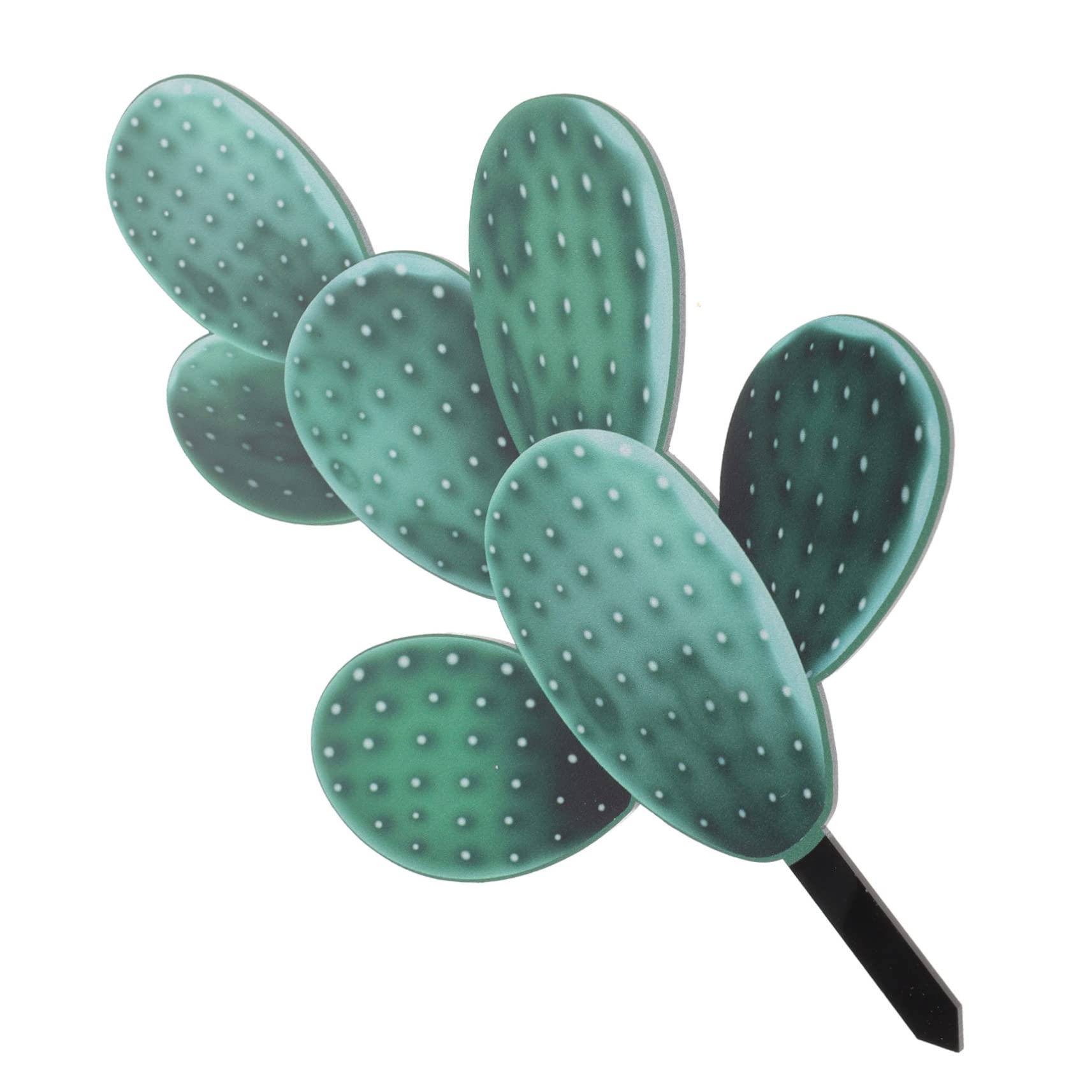 EXCEART 5pièces Cactus Décoration De Jardin Panneau Acrylique pour Cour Et Patio Ornement De Plante Accessoire De Décoration Extérieure Charmant Et Durable pour Aménagement Paysager