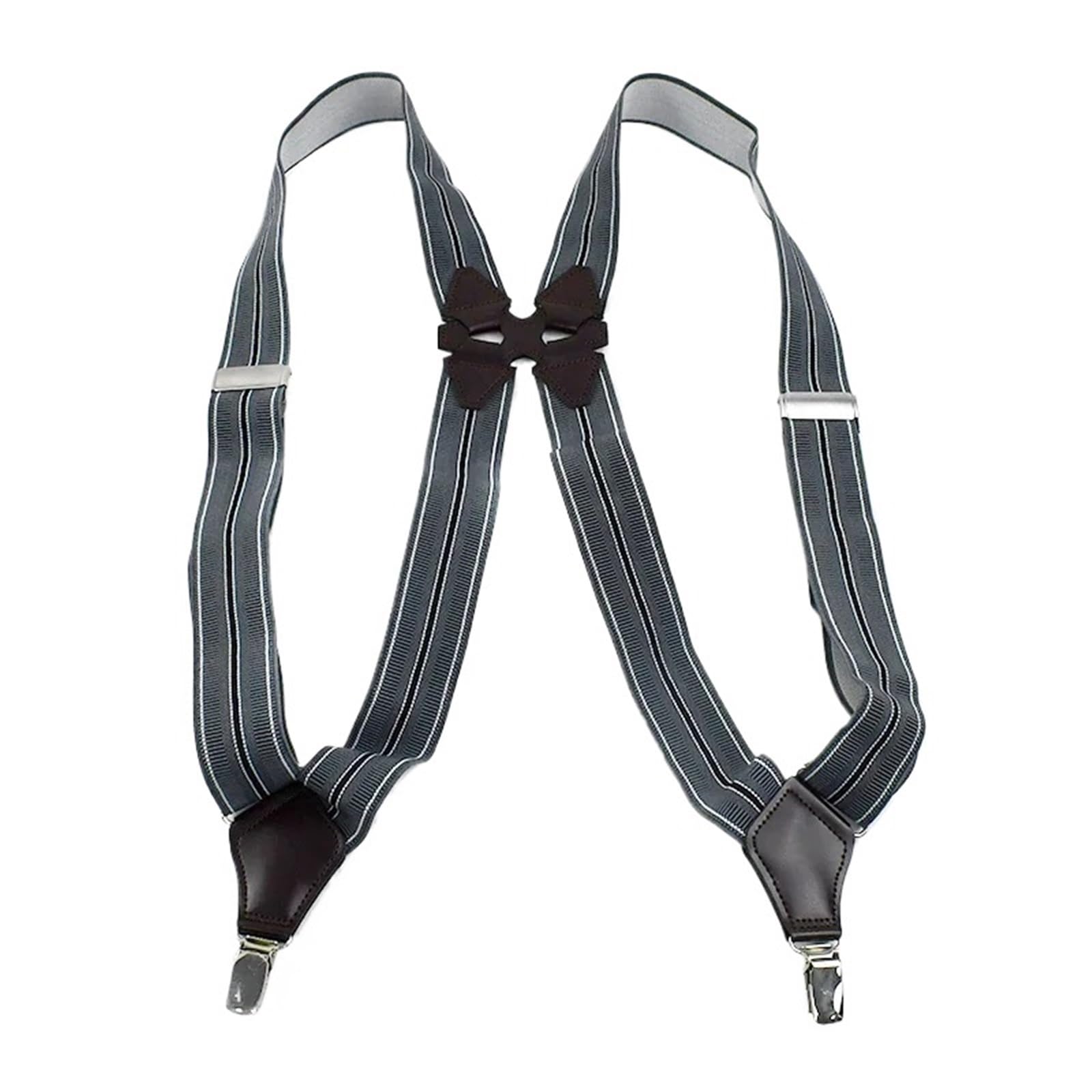 Lot de 2 bretelles élastiques for homme, 3,5 x 120 cm, clips, for adulte, harnais, ceinture, jockstrap, accessoires costume Pour Pantalon