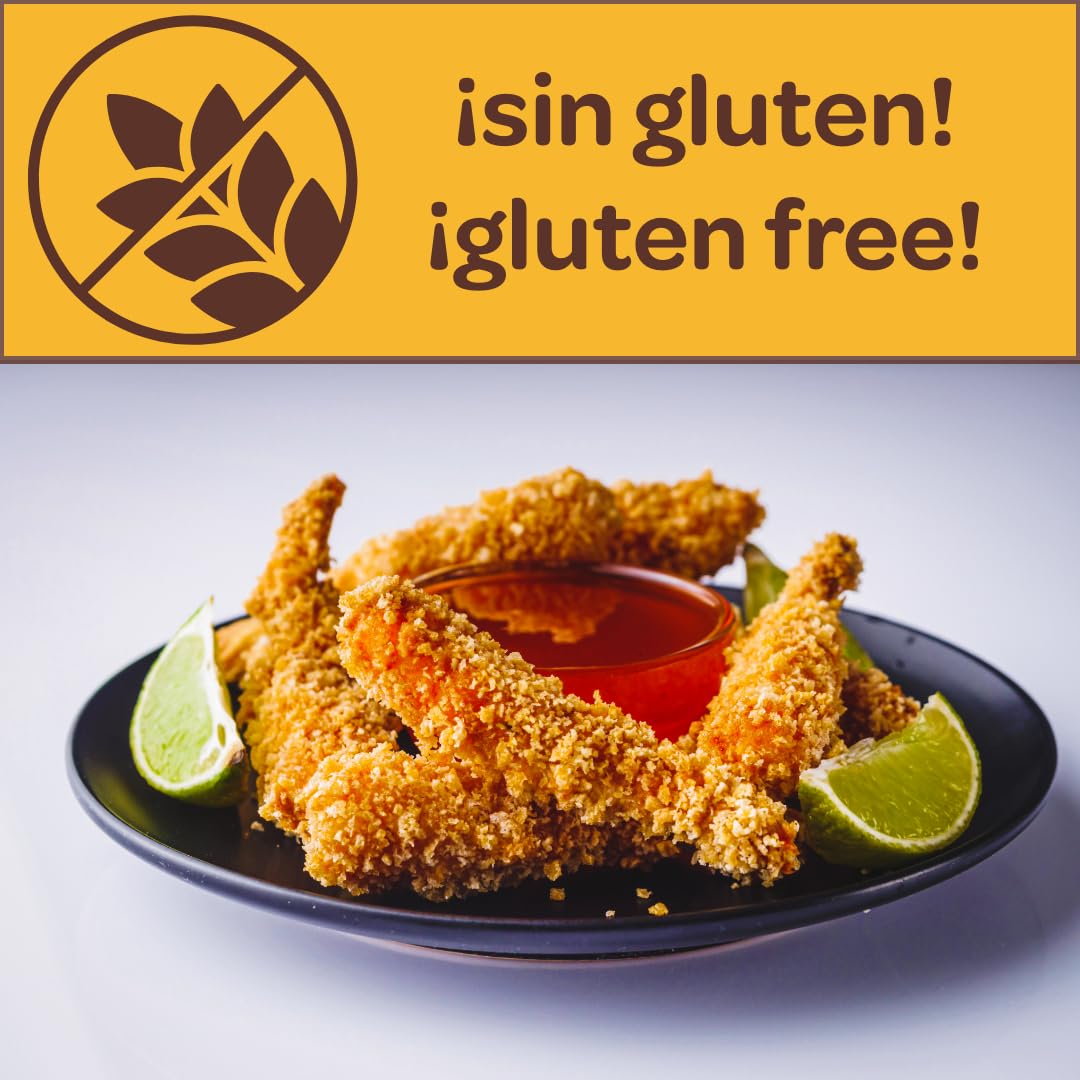 ADPAN Panko Sin Gluten Pack 3 x 300g Rebozado Crujiente Pan rallado Japonés Apto para celiacos