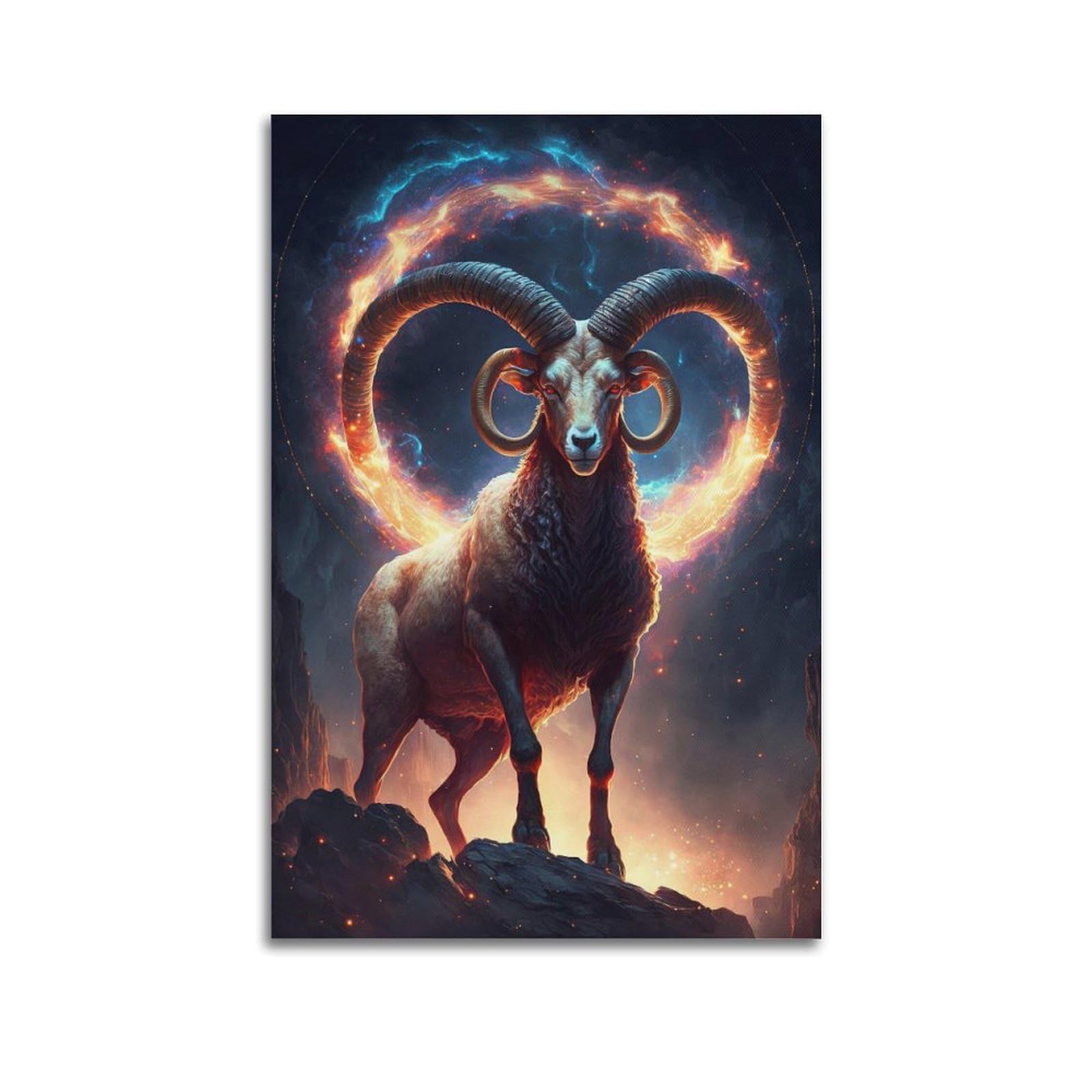 CXHJCA Aries Constellations Art Poster Poster Decorative Painting Canvas Wall Posters And Art Picture Print Modern Family Bedroom Decor Posters 12x18inch(30x45cm)