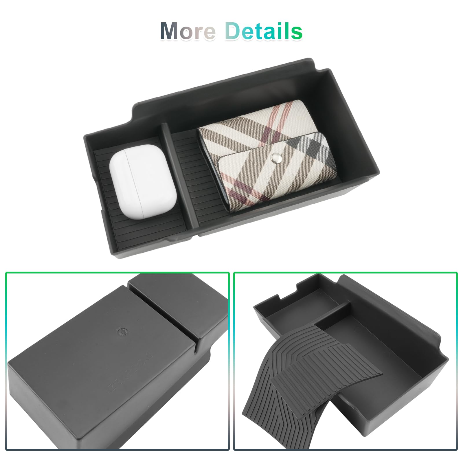 GAFAT Compatibile con BMW Serie 1 F70/ Serie 2 F74 2025 2026 Contenitore Console Centrale, Serie 1 2025 Serie 2 F74 Gran Coupe Organizer Portaoggetti per Braccioli, Accessori Serie 1 F70