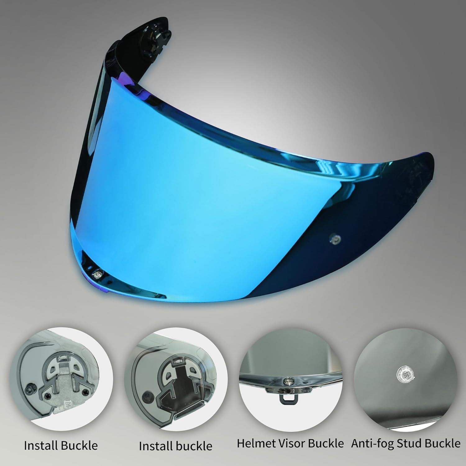 AGV K6 and K6S Visor (Sapphire Blue)