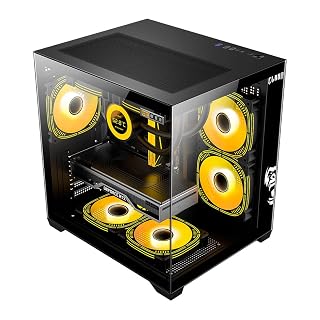 Gabinete Gamer Aquário Lateral de Vidro ATX para setup gamer