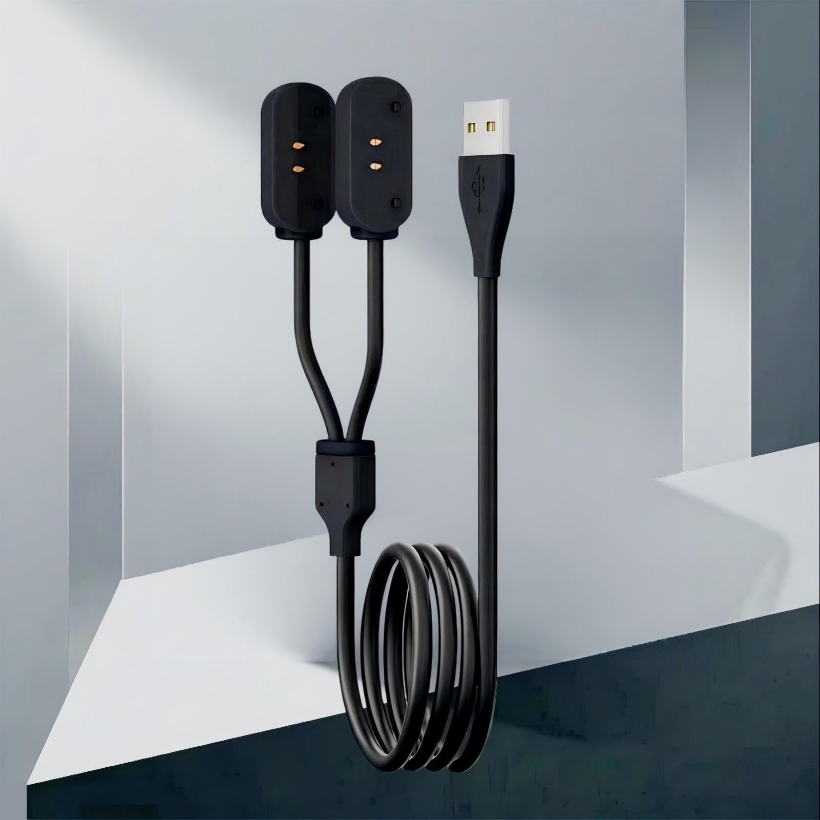 Charging USB Cable for Tractive GPS, 1M Charging Cord for GPS Trackers Quick Charge USB Cable for Pet GPS Tracking Travel Daily Use(Black)