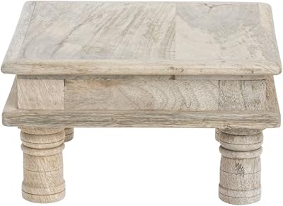 HUBERTÂ® Buffet Riser Square Mango Wood Table Riser - 8 2/3