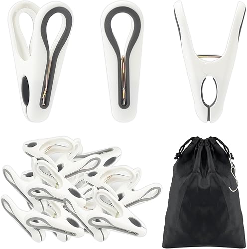 Pinzas de plástico resistentes para ropa, 24 unidades, pinzas resistentes al viento, pinzas para ropa, diseño sin rastro para ropa