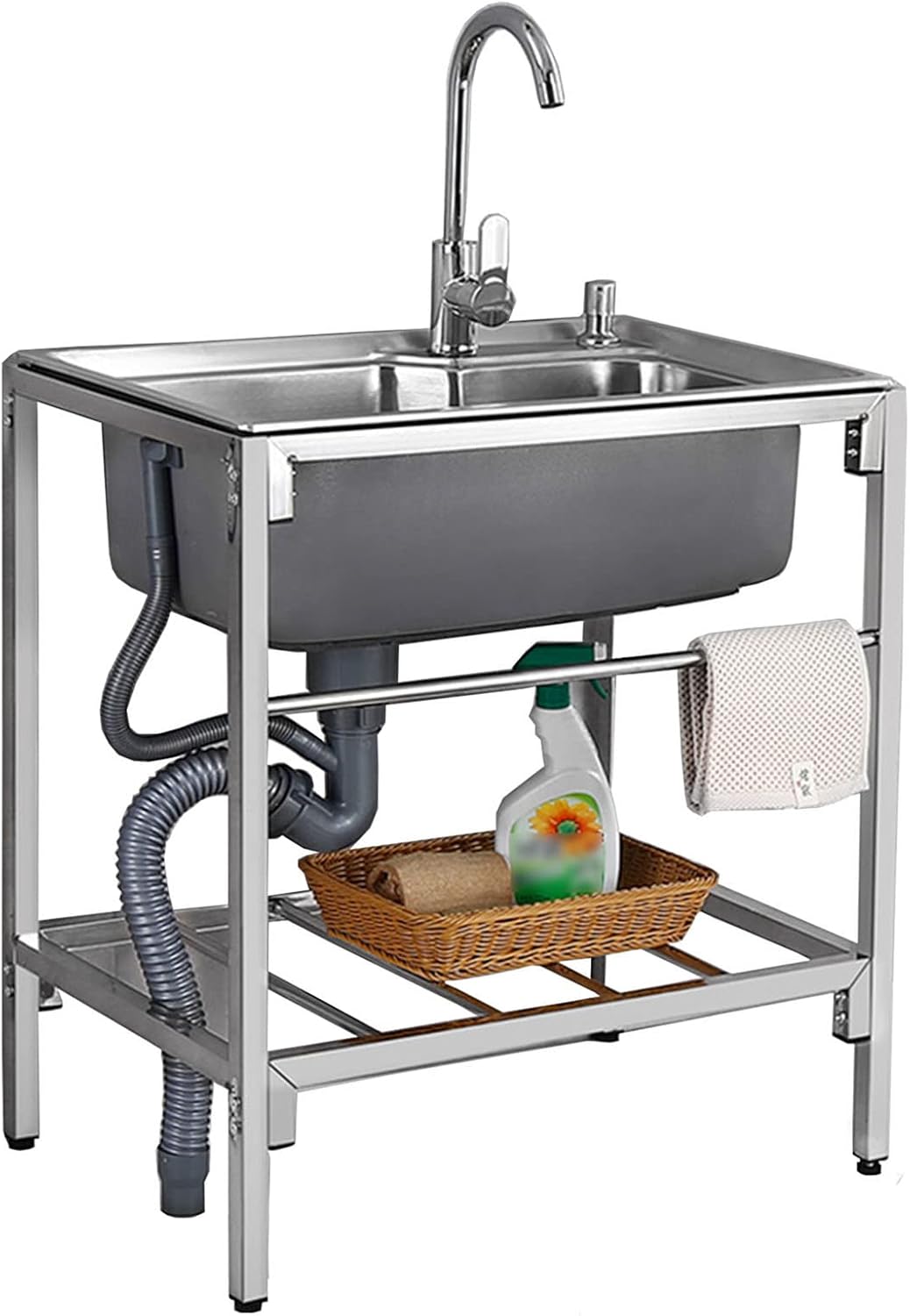 BKgdO 68 * 44cm 304 Stainless Steel Stand Alone Sink