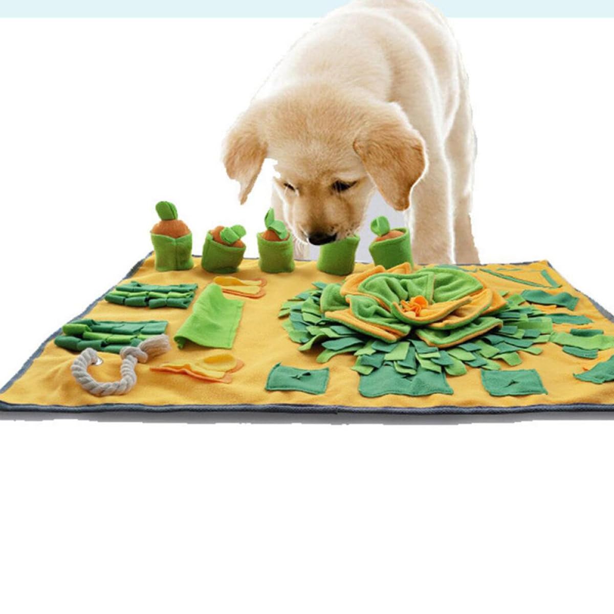 VICASKY Tapis de Fouille pour Chien Antidérapant Accessoire Alimentation Ludique et Confortable Lavable Main et Machine Stress et Ennui des Animaux