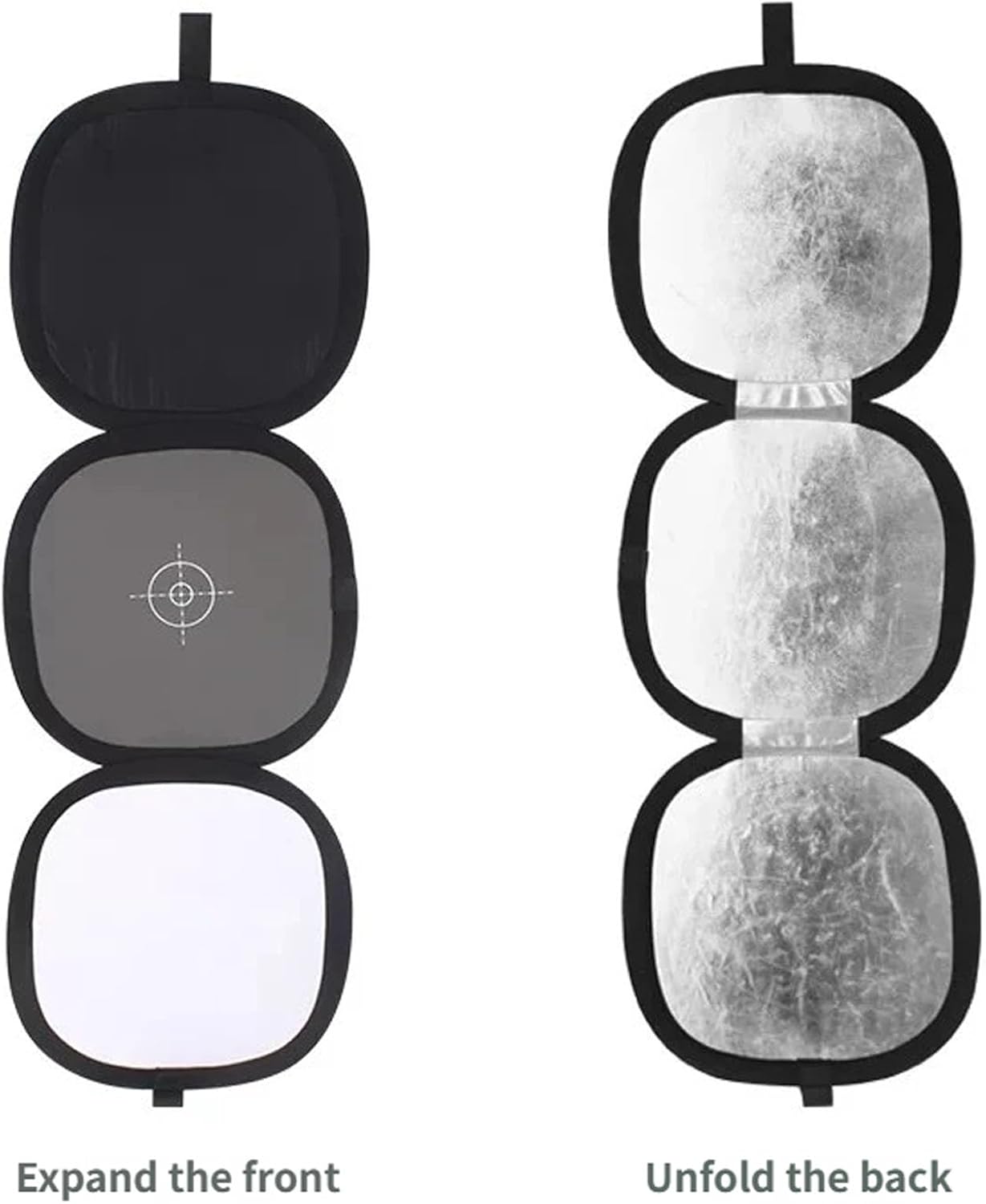 Photography Lighting Reflector 3 Fold 18% Gray Surfaces for Accurate Exposure Measurement and White Balance Correction Studio Aid