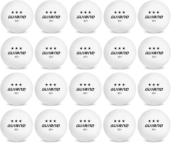 20 Pack Ping Pong Balls, 3 Star Table Tennis Balls, 40+ Pong Ball Competition and Recreational Play, Abs Ping Pong Ball, Games, DIY
