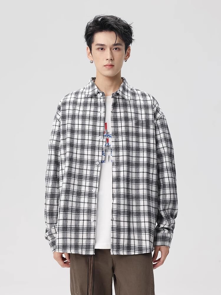 Workwear shirt Coat men's spring loose lapel jacket spring and fall