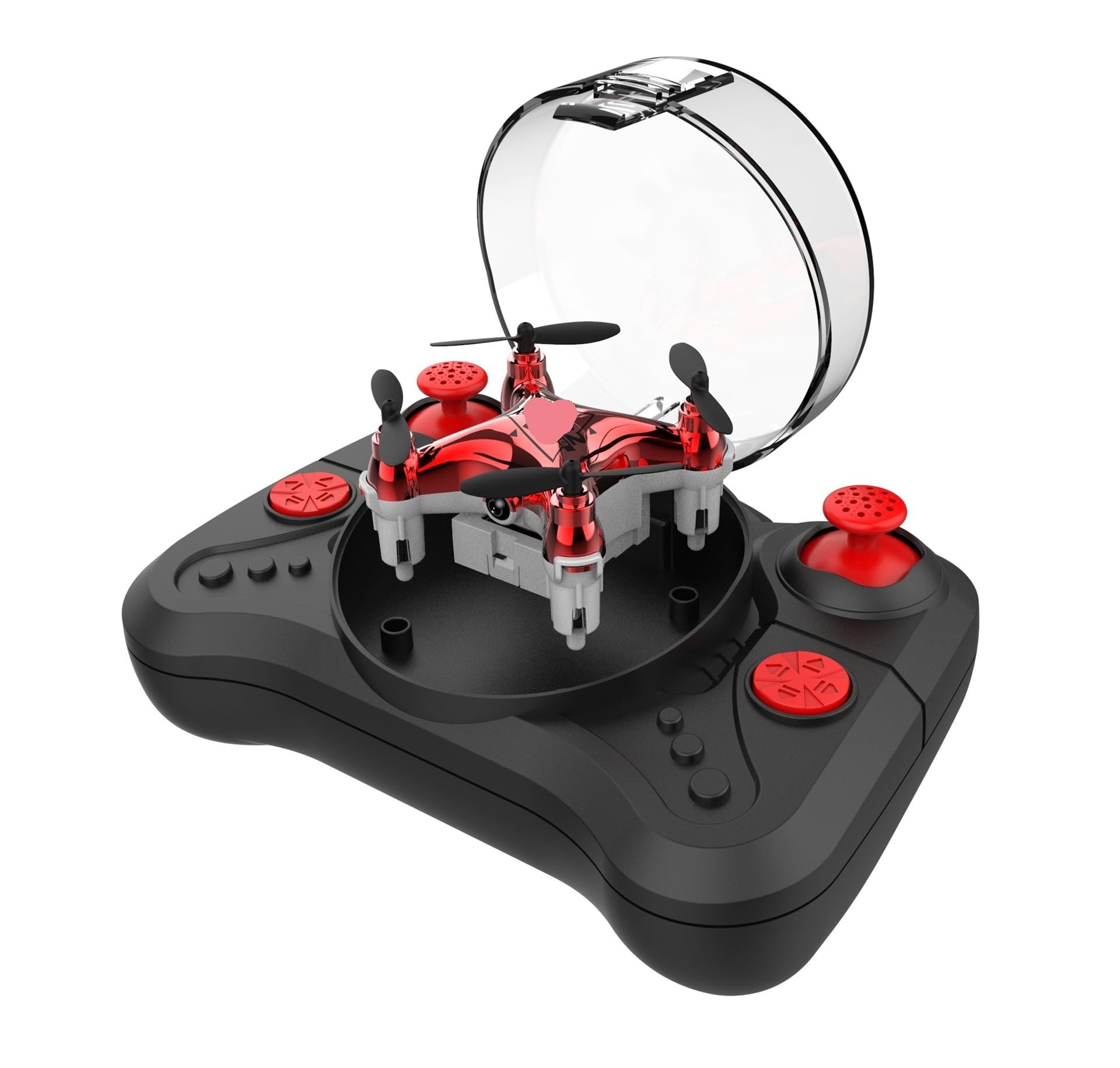 Dron con cámara compacta for niños, cuadricóptero con Control Remoto for fotografía HD y Vuelo Estable, Ideal como minijuguete for Regalar.(Red no Camera)