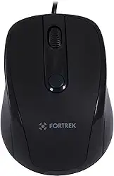Fortrek OM-103BK Mouse USB 1600dpi, Preto